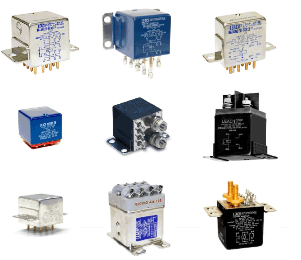 LEACH® Subminiature Relays (Low level to 75 Amps)